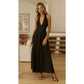 Black Halter Maxi