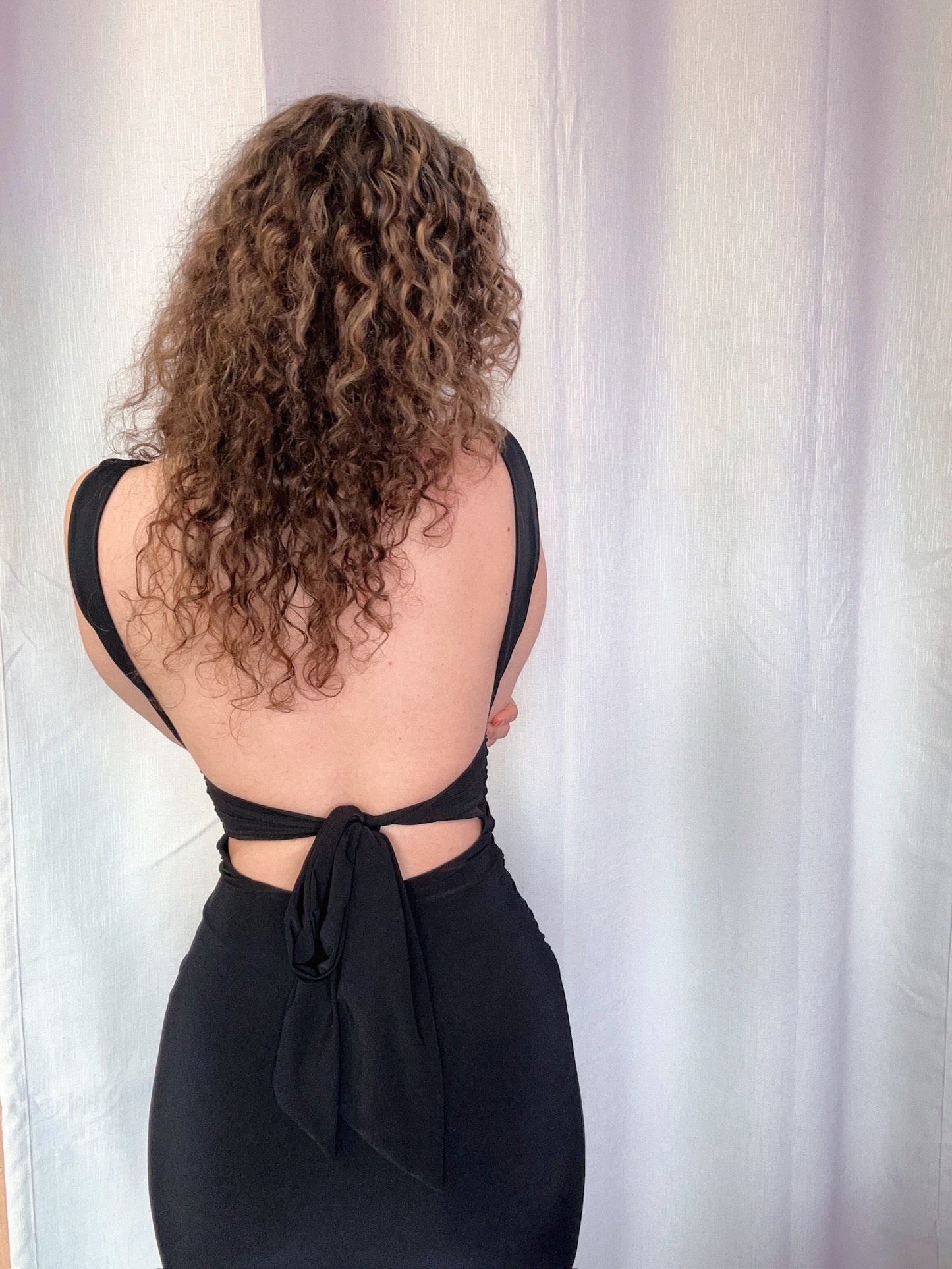 Tie Open Back Maxi