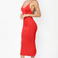 Ruched Bum Back Dress