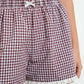 Plaid Ruffle Shorts