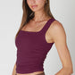 Clean Line Square Shirred Top