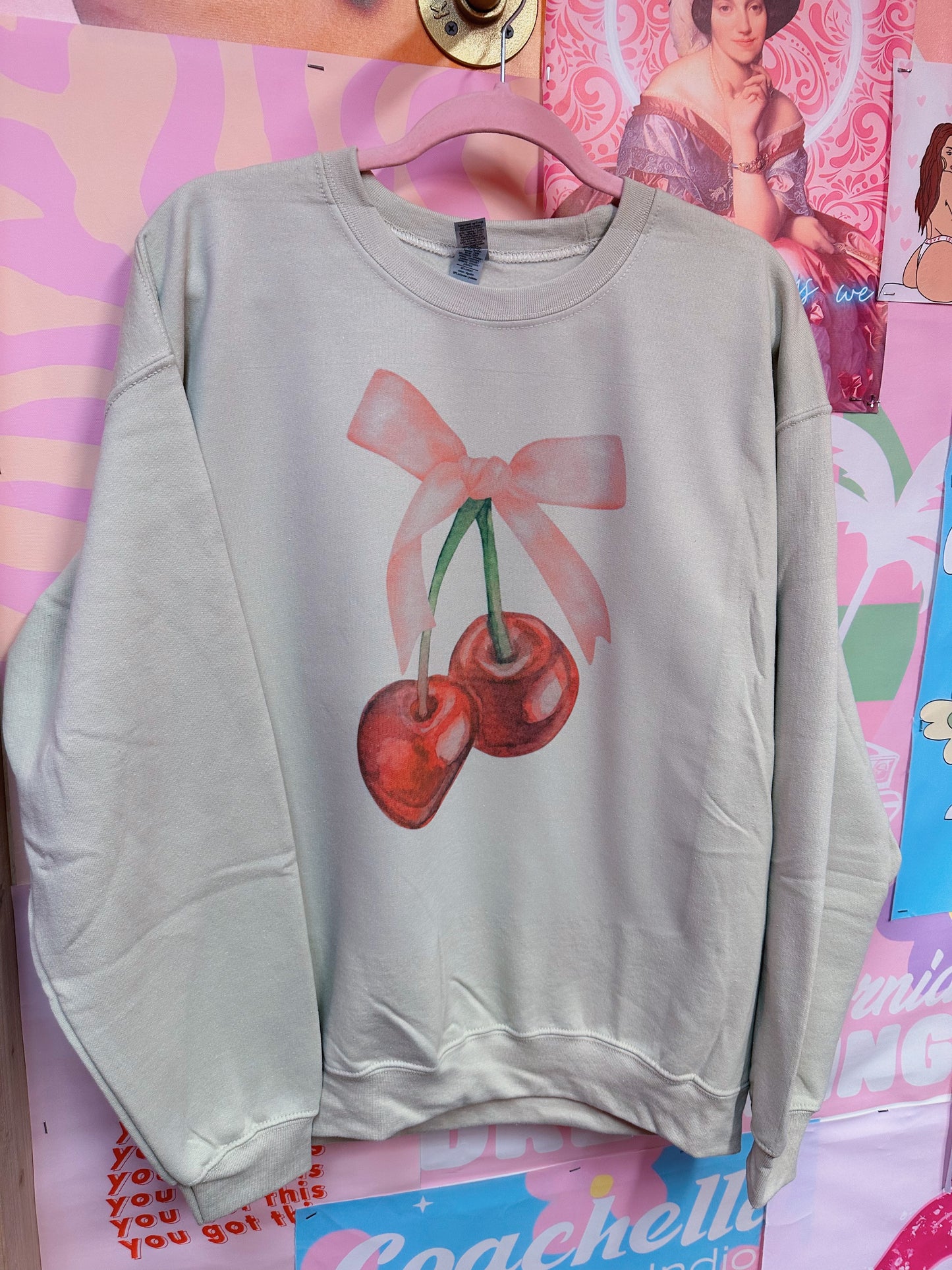 Cherry Bow Crewneck <3