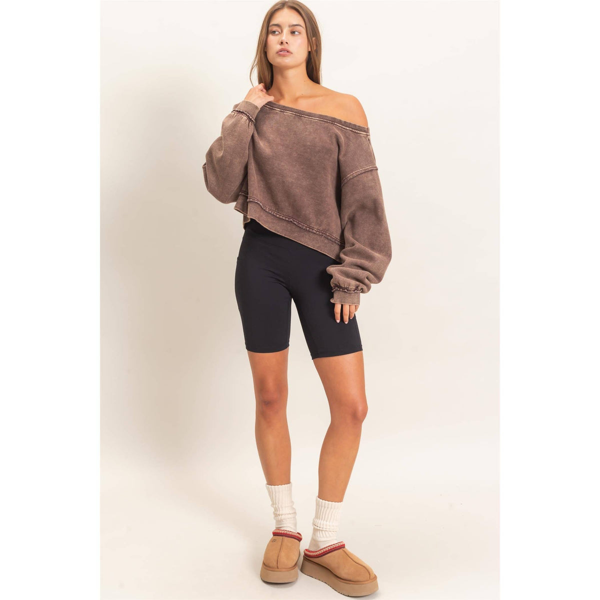 Off The Shoulder Sweatshirt