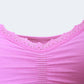 V Neck Lace Bralette