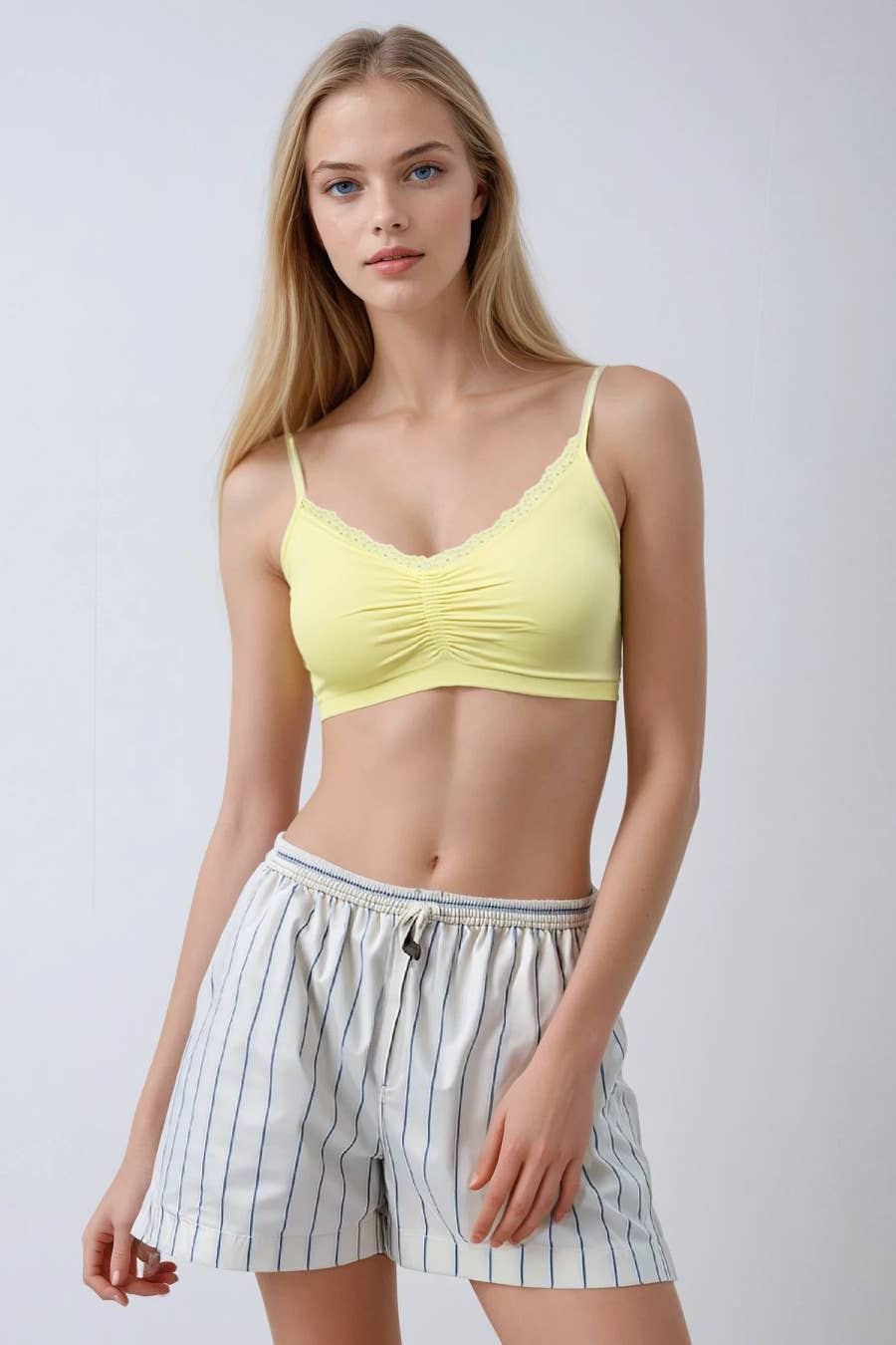 V Neck Lace Bralette