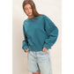 Star Patch Sleeve Sweatshirt