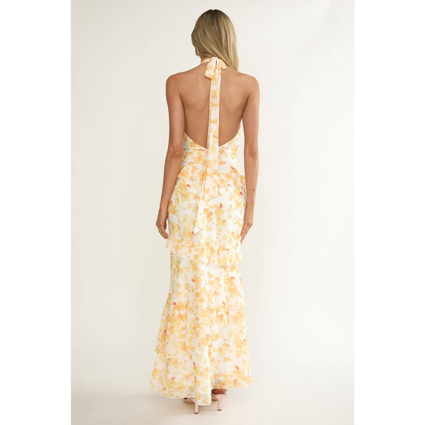 Floral Ruffled Maxi Dress