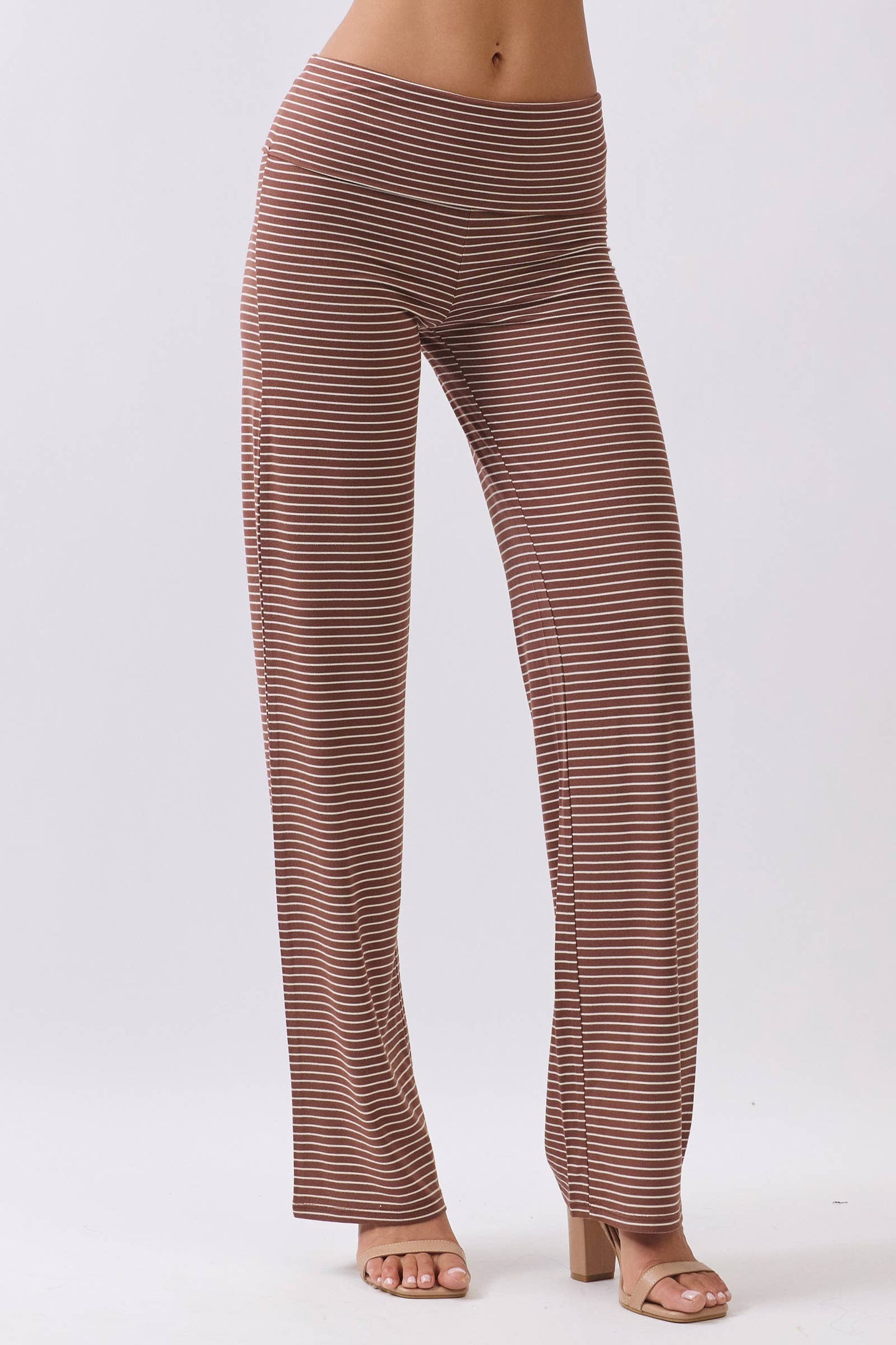 Striped Straight Leg Bottoms