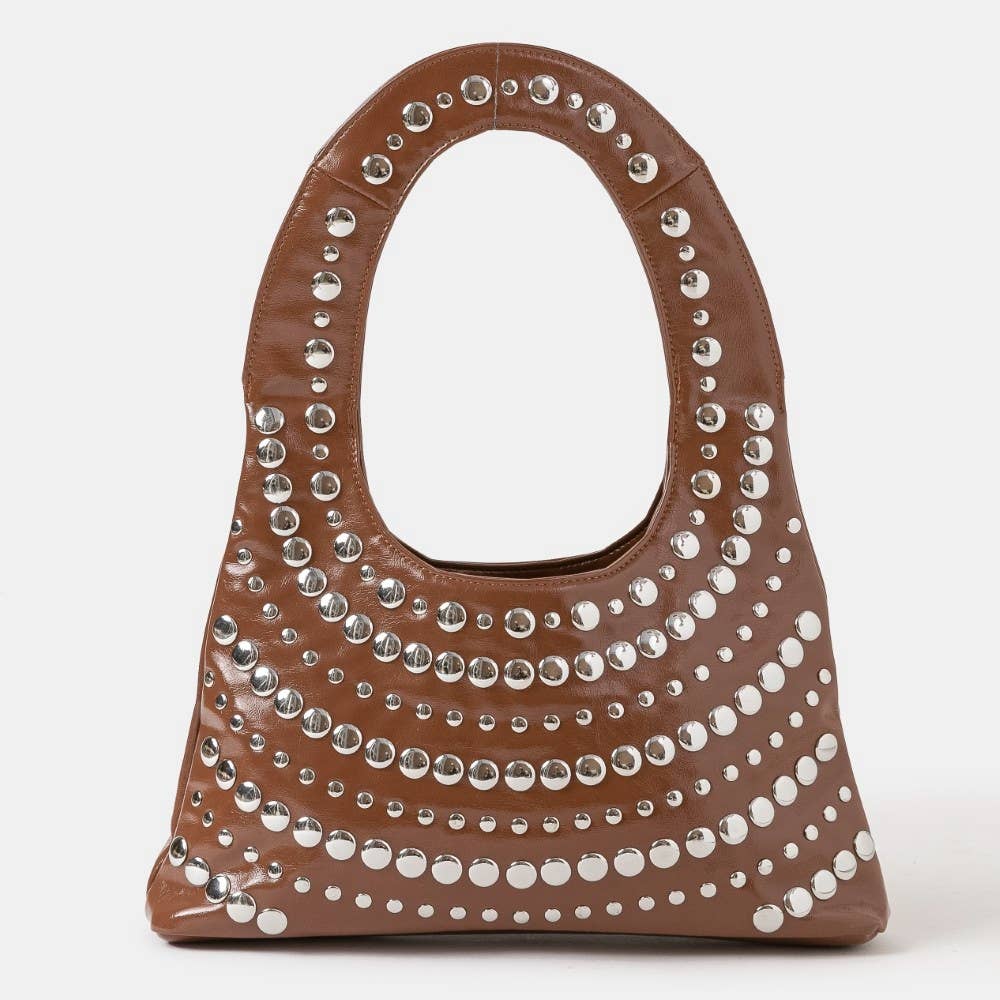 Multi Rivet Shoulder Bag