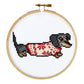 Cozy Dachshund Cross Stitch Kit