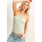 Strapless Jacquard Top