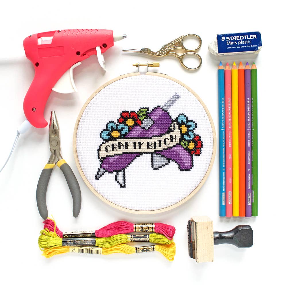 Crafty Bitch Cross Stitch Kit