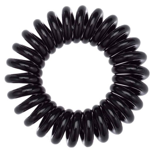 Spiral Hair Ties 8 Pack - Black