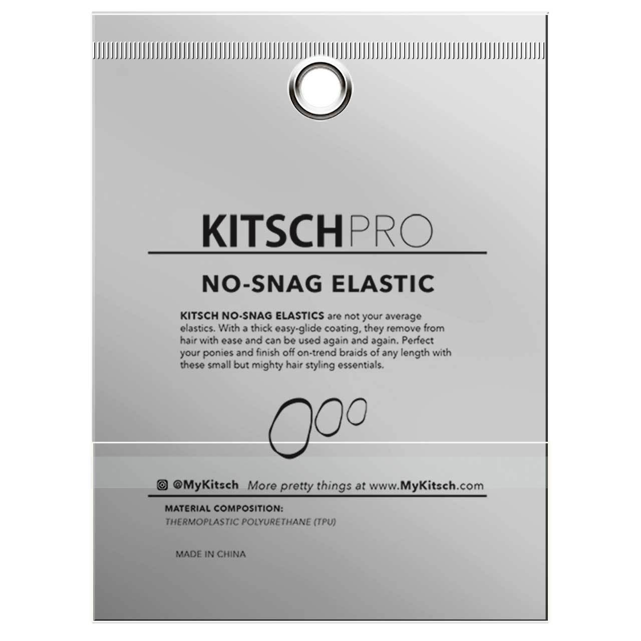 No-Snag Elastic 100pc - Black