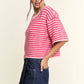 Multi Striped Cropped Soft Knit