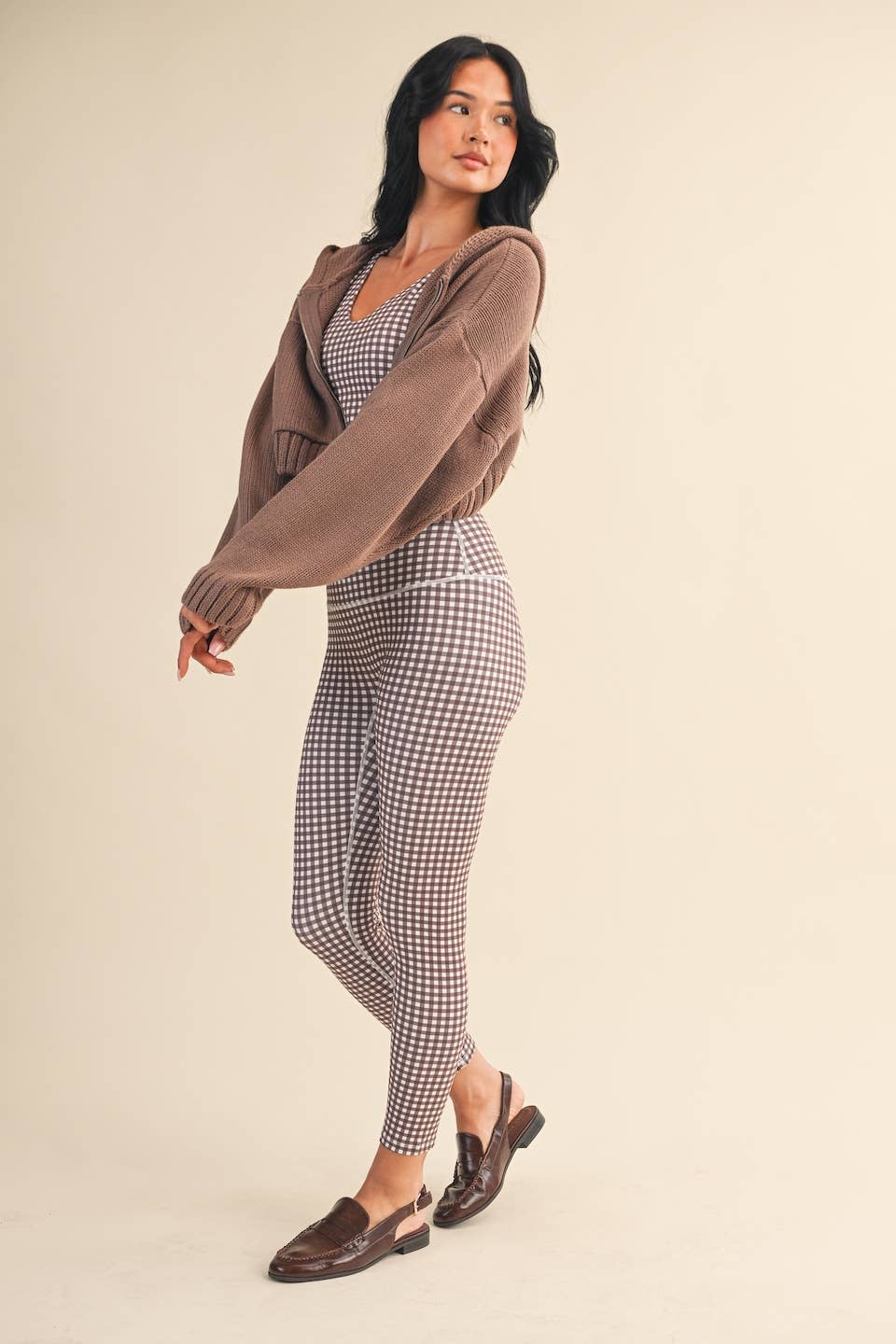 Kat Knit Zip Up Hoodie Sweater