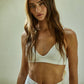 Seamless Ribbed Plunged V-Neck Bralette