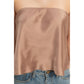 Satin Strapless Tube Top