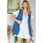 Denim Vest with Pockets