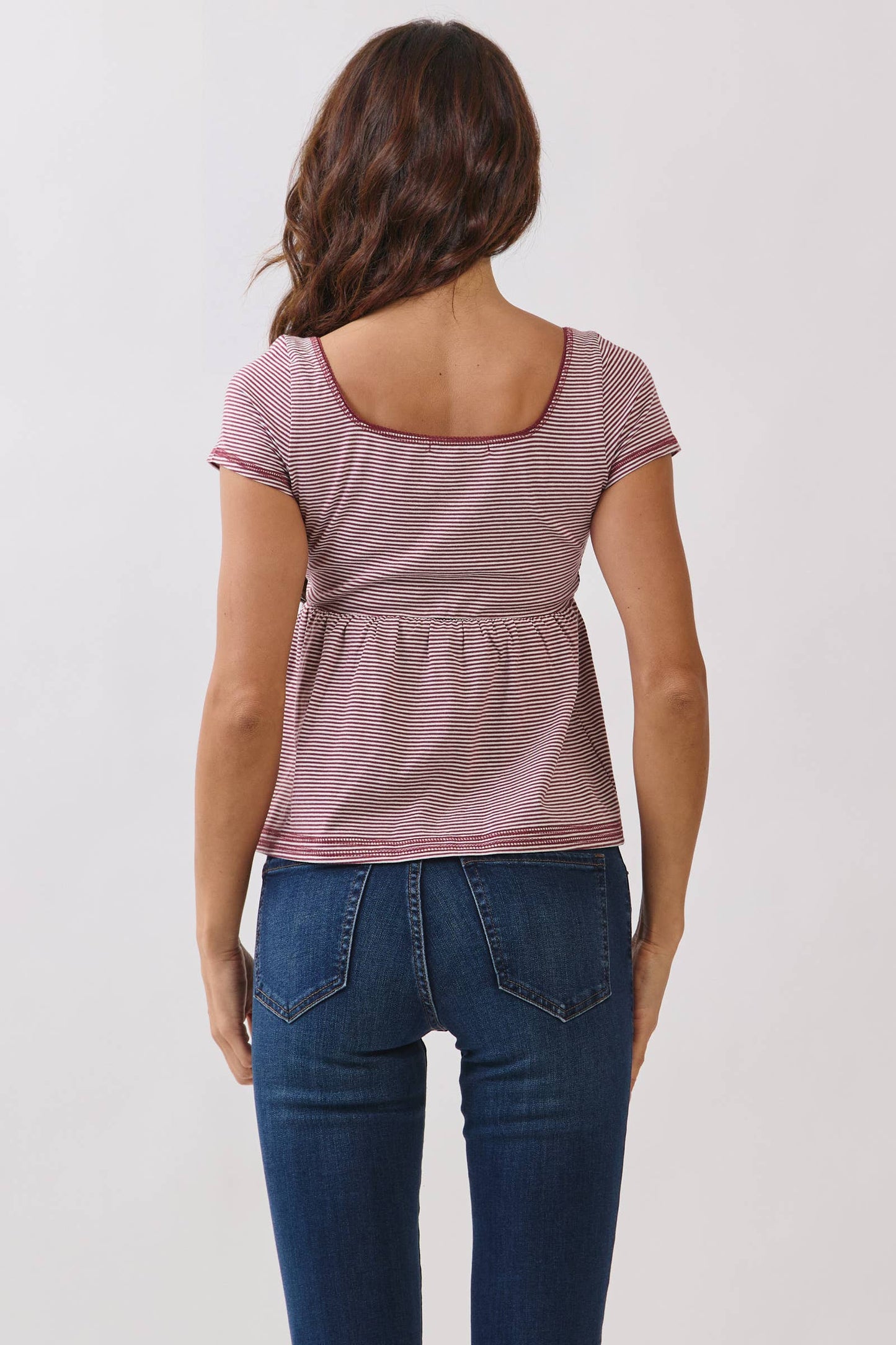 Stripe Babydoll Top