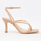 Open Square Toe Strappy Sandal Heel