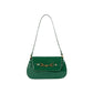 Latch Accent Glossy Leather Hand Bag