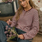 Henley Striped Sweater