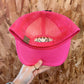 Hot Pink Smiley Trucker Hat