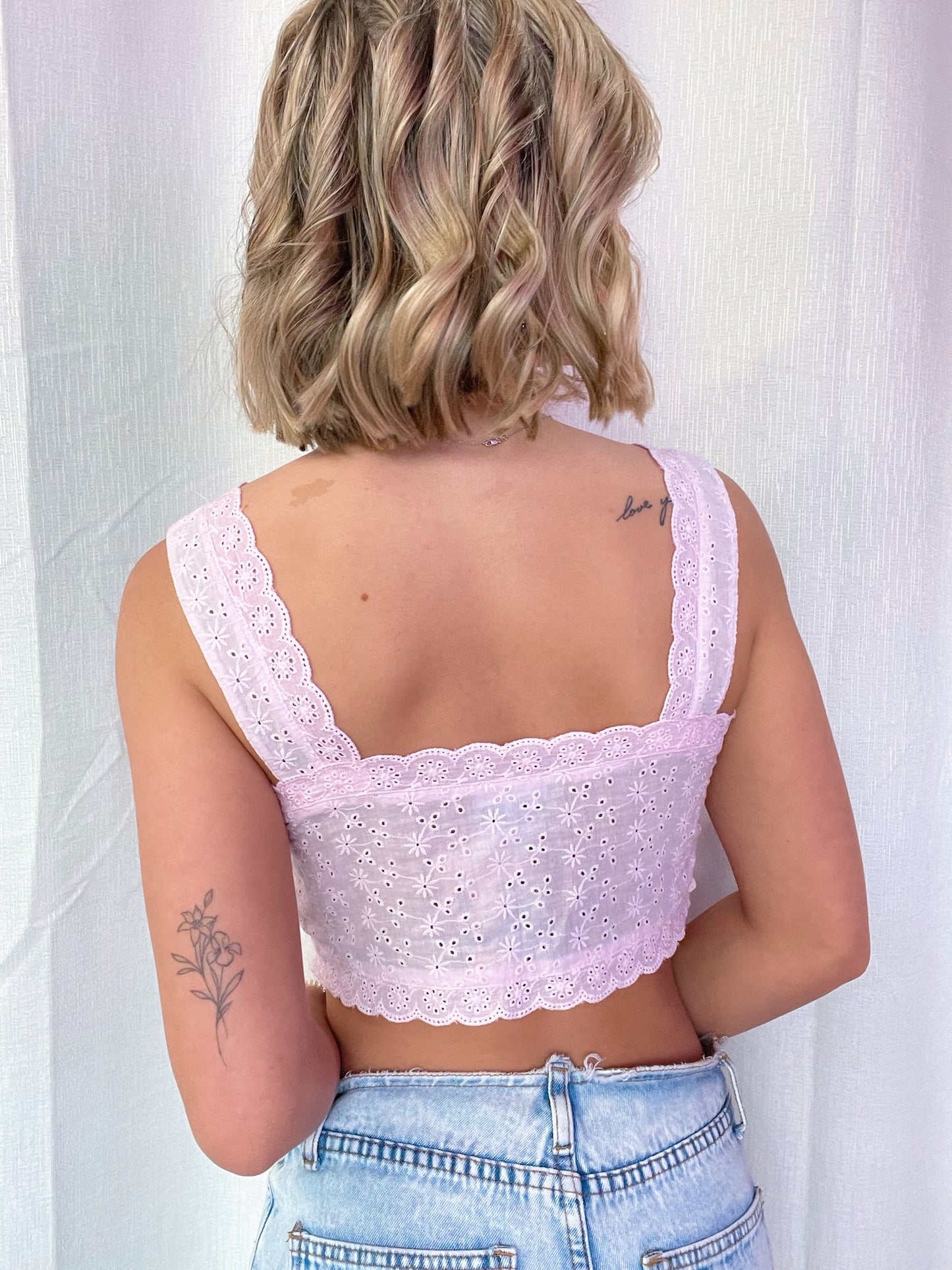 Baby Pink Split Tank