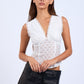 Floral Lace Open Back Top