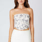 White Mini Leather Slit Skirt