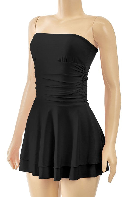 Strapless Ruffle Dress