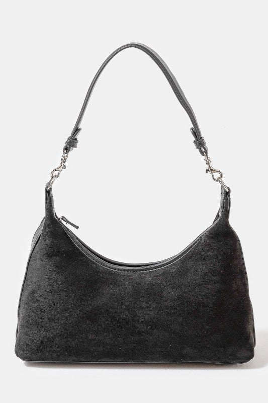 Classic Faux Suede Hand Bag