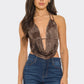 Open Back Halter Top