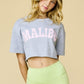 Malibu Graphic Tee-Cropped