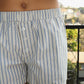 Relaxed Striped Shorts With A Button Front