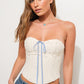 Lace Up Cream Corset