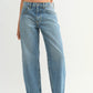 Barrel Jeans-Medium Wash