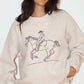 Embroidered Cowboy Knit Sweater