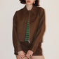 Contrast Stitch Collar Jacket