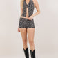 Leopard Print Open Front Top