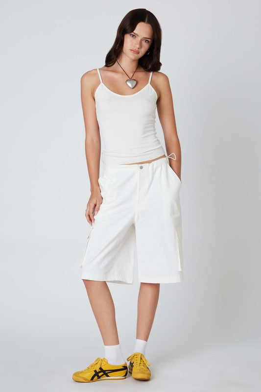 White Cargo Jorts