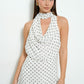 Polkadot Halter Neck Mini Dress