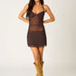 Mesh Espresso Mini Dress