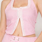 Halter Top Open Front