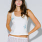 Starfish Rhinestone Embellished Tank Top