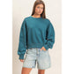 Star Patch Sleeve Sweatshirt
