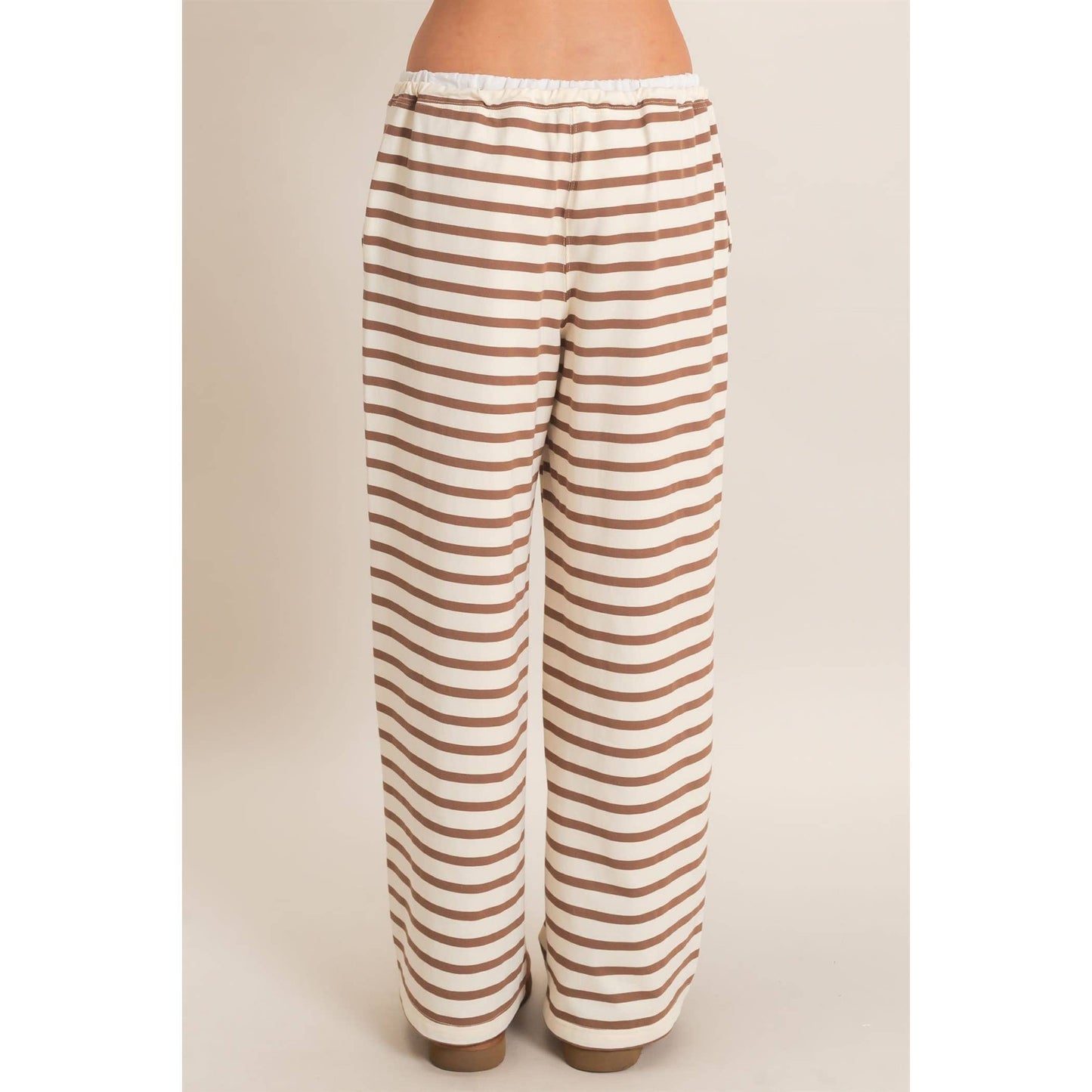 Striped Wide-Leg Pants