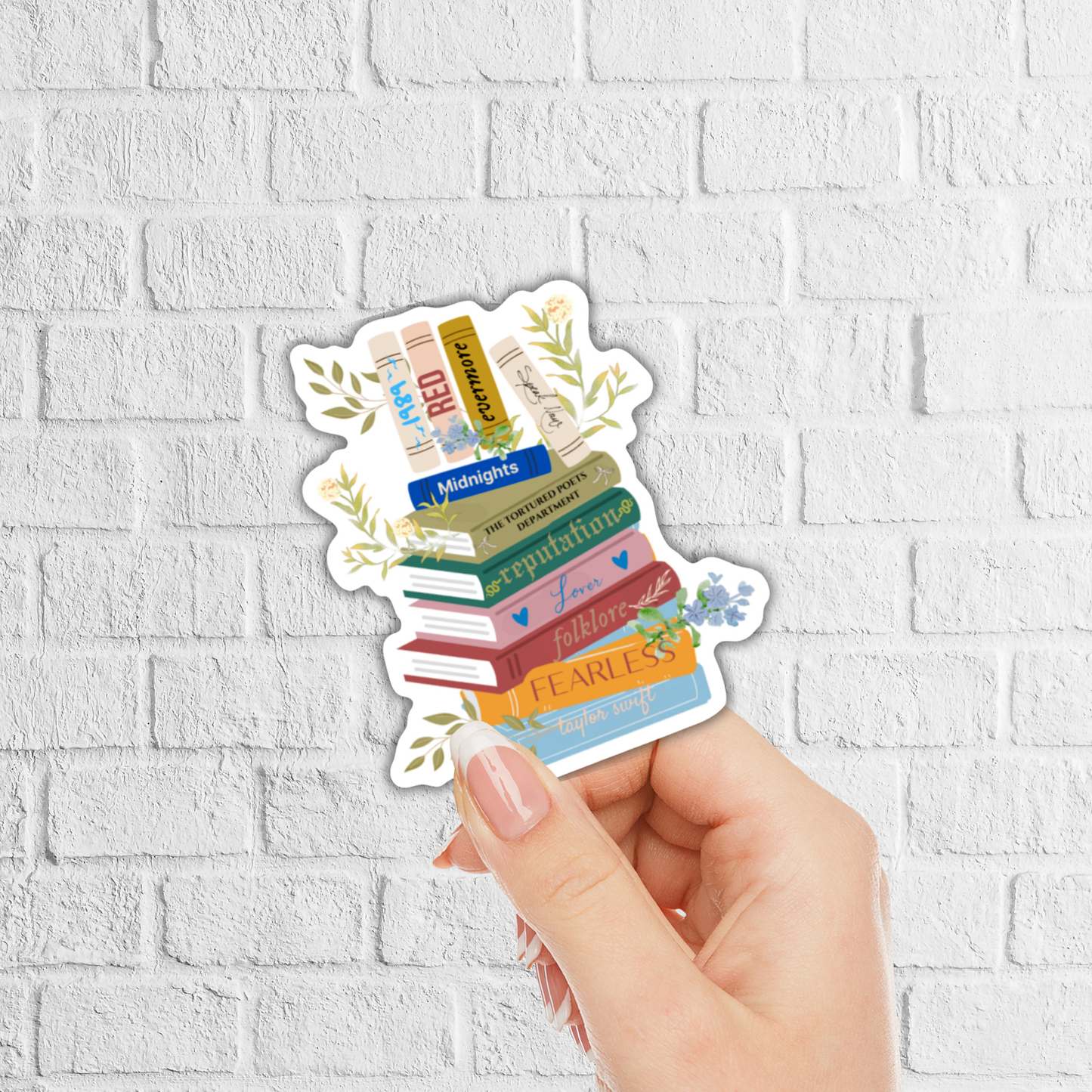 TS Album Book Stack Sticker