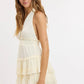 CHIFFON HALTER RUFFLE MINI DRESS